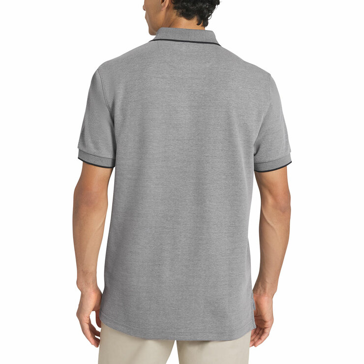 Chaps Men's Birdseye Pique Polo Shirt in Black