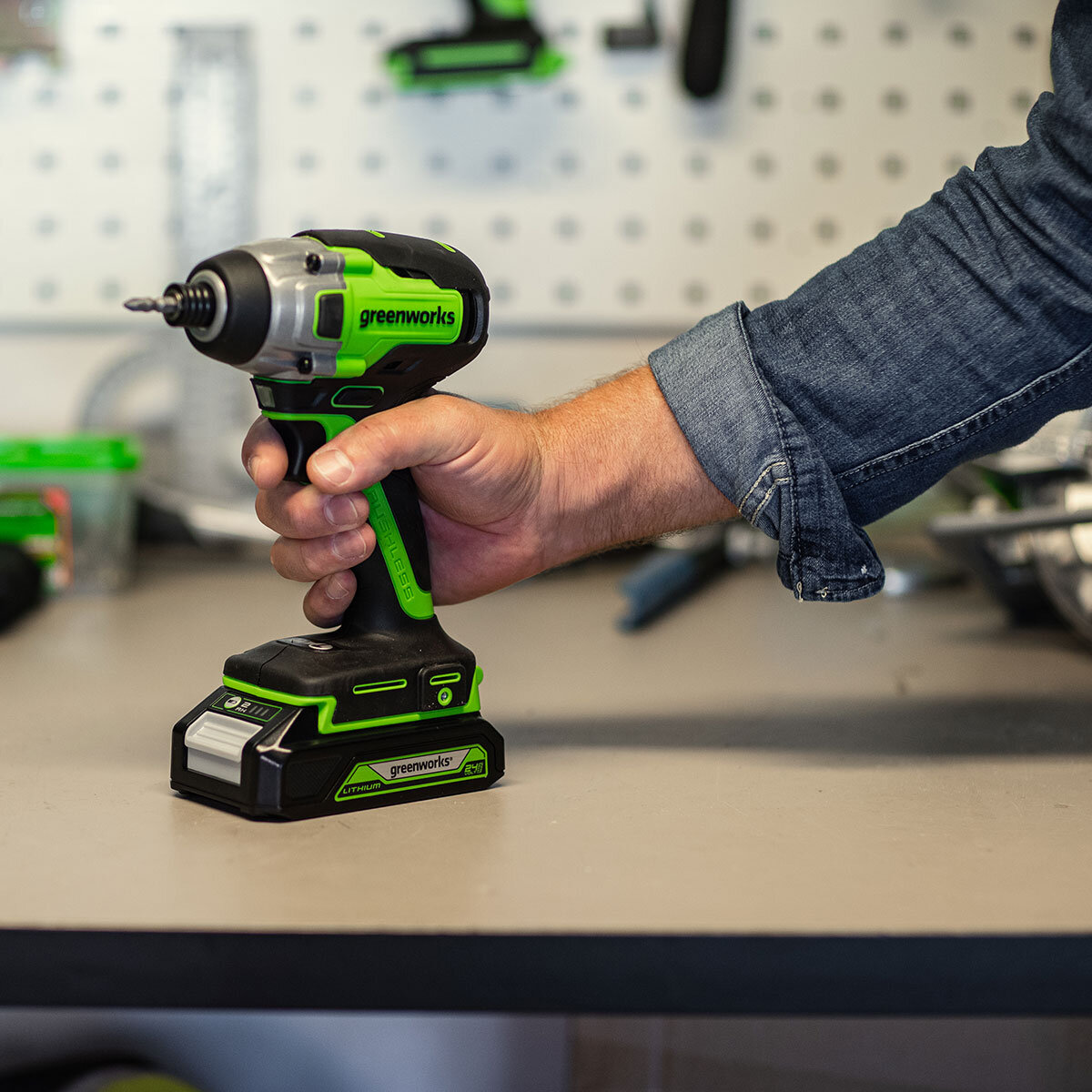 Greenworks 24V 300Nm Brushless Impact Driver (Tool Only) - Model GD24ID3