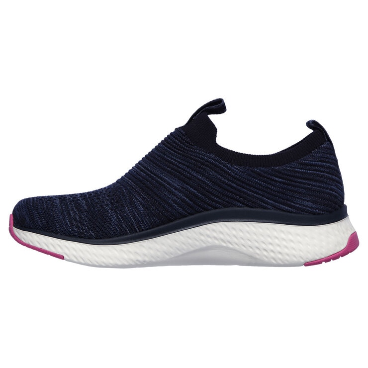 Skechers Solar Fuse-Lite Joy Knit Women's Shoes in Navy Heather, Size 8