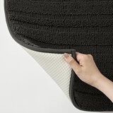 Evergrace Home Chenille Memory Foam Bath Mat in Grey, 61 x 91 cm