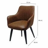 Chair with dimensions