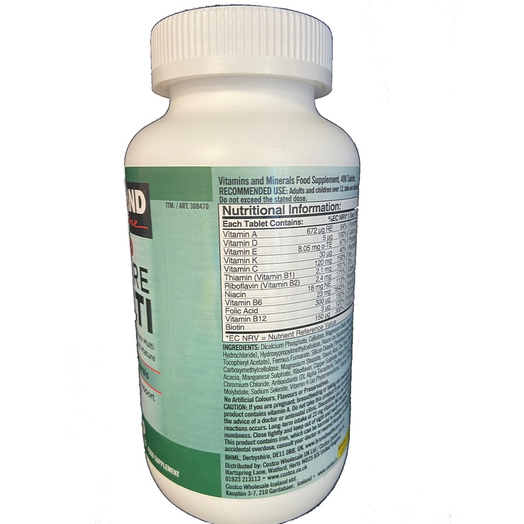 Kirkland Signature Mature Multi Vitamins, 400ct Costco UK