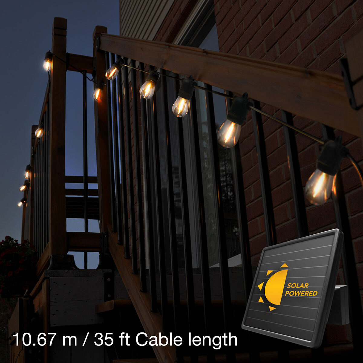 Sunforce Solar String Lights with Remote Control Costco UK
