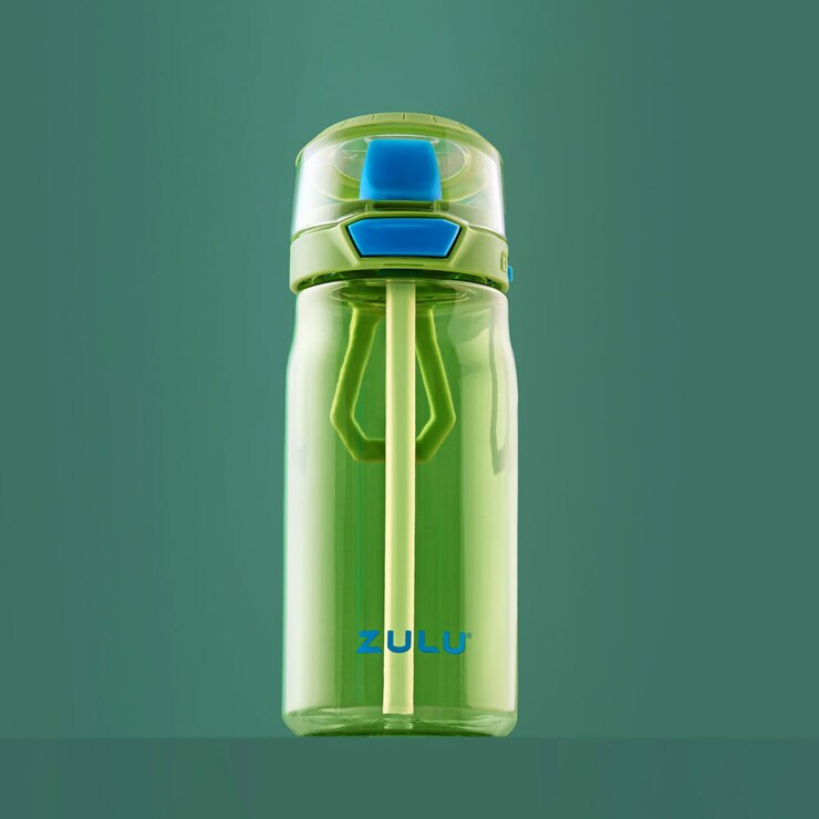 Zulu Flex Water Bottle, 3 Pack in Grey/Blue/Green Zulu Flex Water Bottle, 3 Pack in Grey/Blue/Green