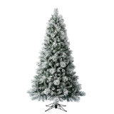 Buy 6.5' Pre-Lit Flocked Cashmere Tree Overview Image at Costco.co.uk