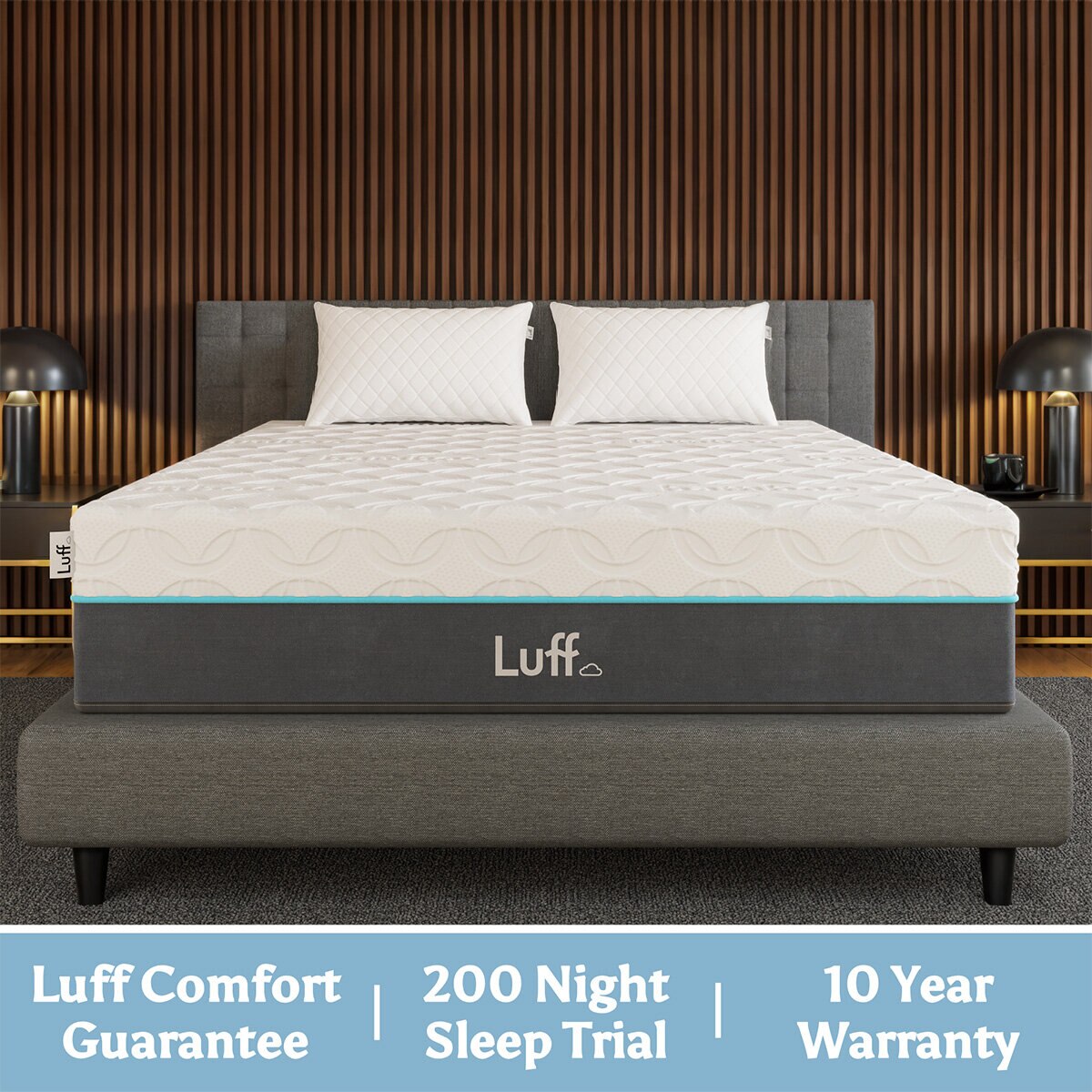Luff Prestige Hybrid Bamboo King Mattress