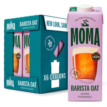 Moma Oat Drink Barista Edition, 6 x 1L