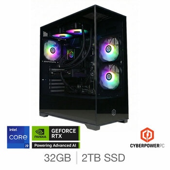 CyberPower, Intel Core i9, 32GB RAM, 2TB SSD, NVIDIA GeForce RTX 5080, Gaming Desktop PC CyberPower, Intel Core i9, 32GB RAM, 2TB SSD, NVIDIA GeForce RTX 5080, Gaming Desktop PC