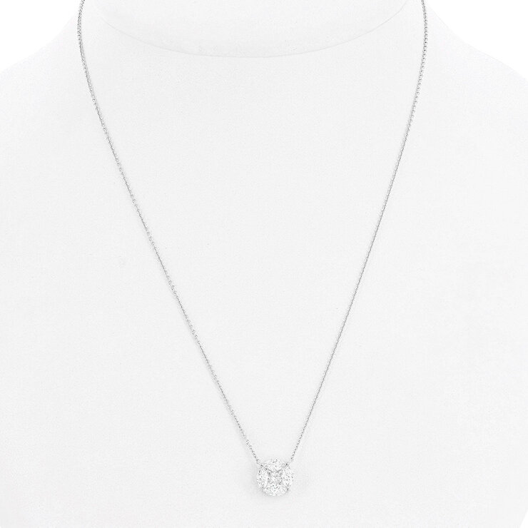1.00ctw Marquise & Princess Cut Diamond Pendant, 18ct White Gold 1.00ctw Marquise & Princess Cut Diamond Pendant, 18ct White Gold
