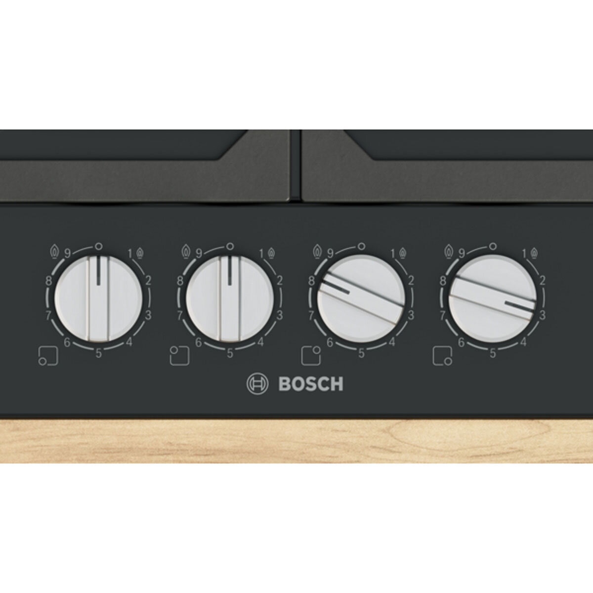 Bosch Series 6, PCP6A6I90, Enamel Gas Hob in Stainless Steel