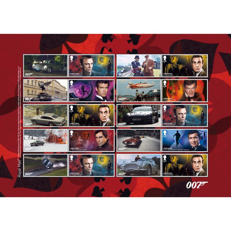 James bond collectors sheet James bond collectors sheet