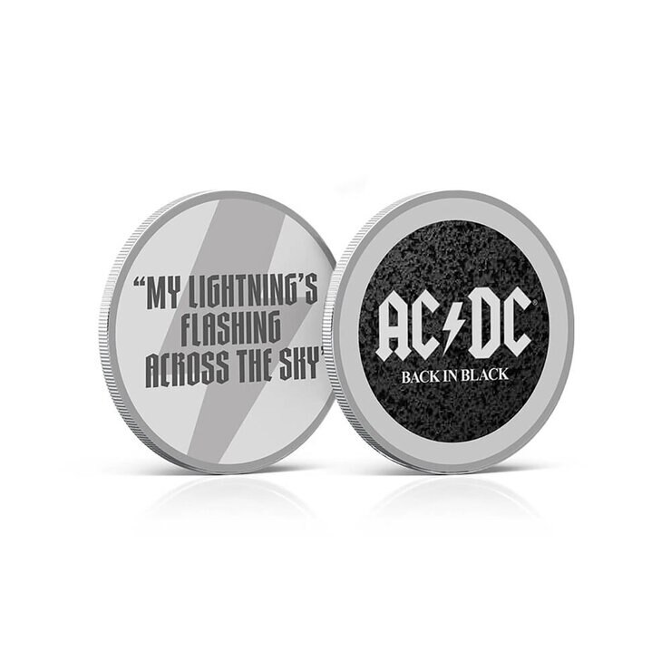 AD/DC Stamps & Medal Cover Back in Black from Royal Mail