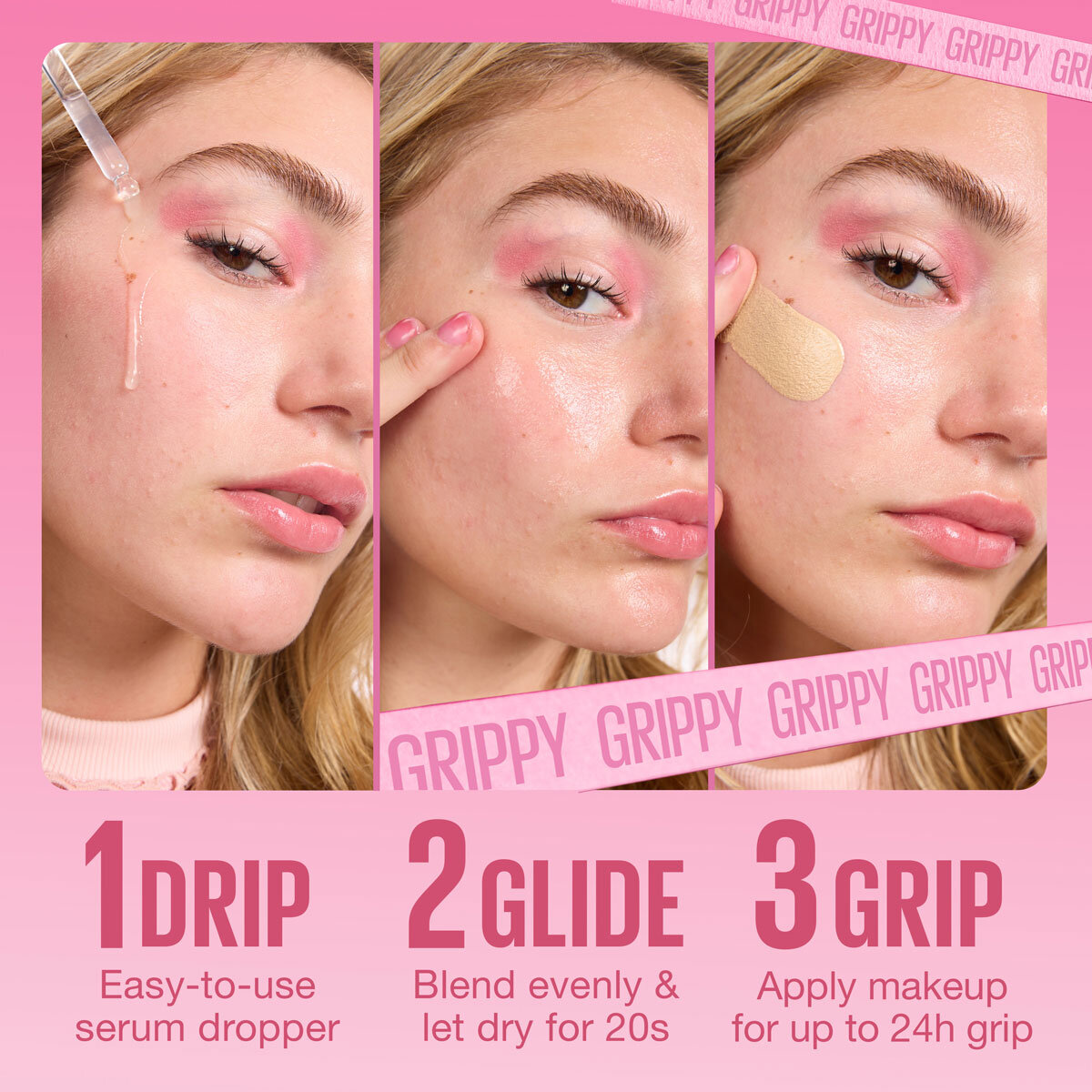 Maybelline Grippy Serum Makeup Primer, 2 x 30ML