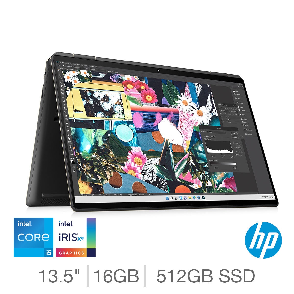 Buy HP Spectre, Intel Core i5, 8GB RAM, 512GB SSD 13.5 Inch Convertible Laptop, 14-ef2020na at costo.co.uk