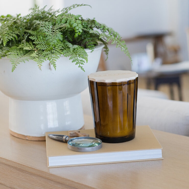 Sand and Fog Scalloped Candle (BASE)