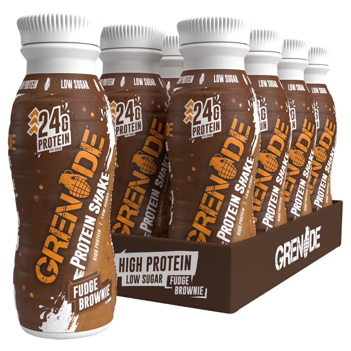 image of grenade fudge brownie protein shake