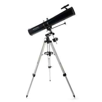 Celestron Powerseeker 114EQ Telescope with Motor Drive, Phone Adapter and Moon Filter