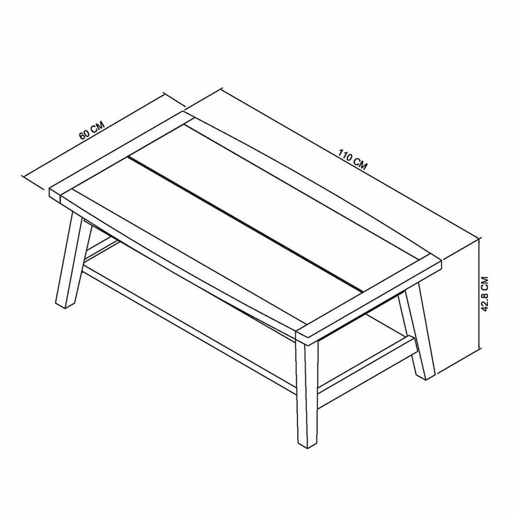 Bentley Designs Camden Weathered Oak & Peppercorn Coffee Table Bentley Designs Camden Weathered Oak & Peppercorn Coffee Table