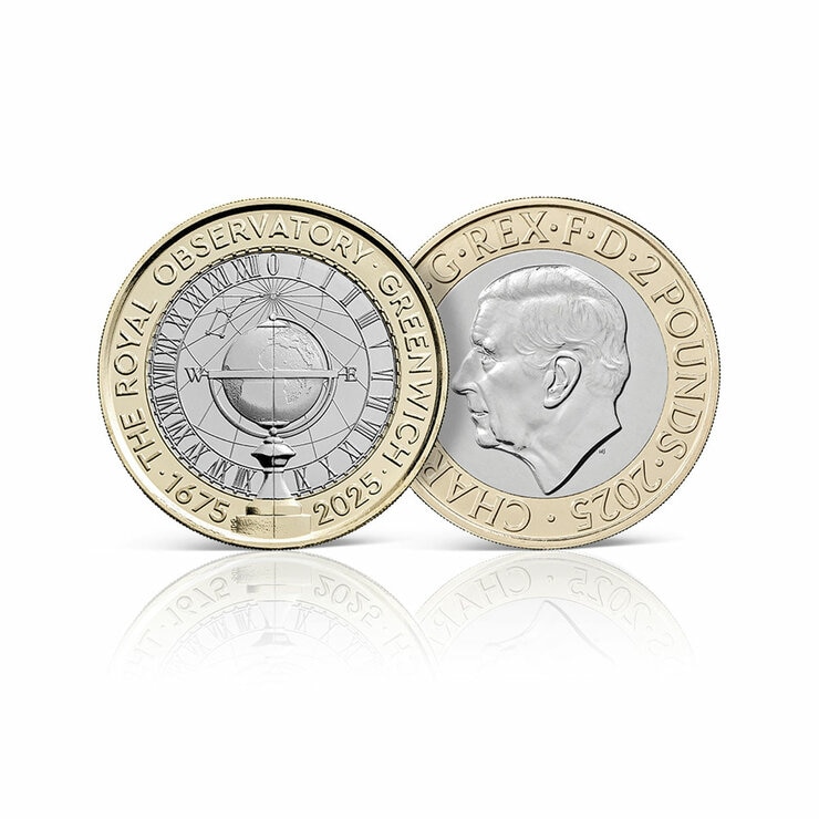 Royal Observatory £2 BU Coin & Stamps Cover from Royal Mail® & The Royal Mint