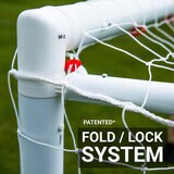 Lifestyle image showing the patented fold/lock system