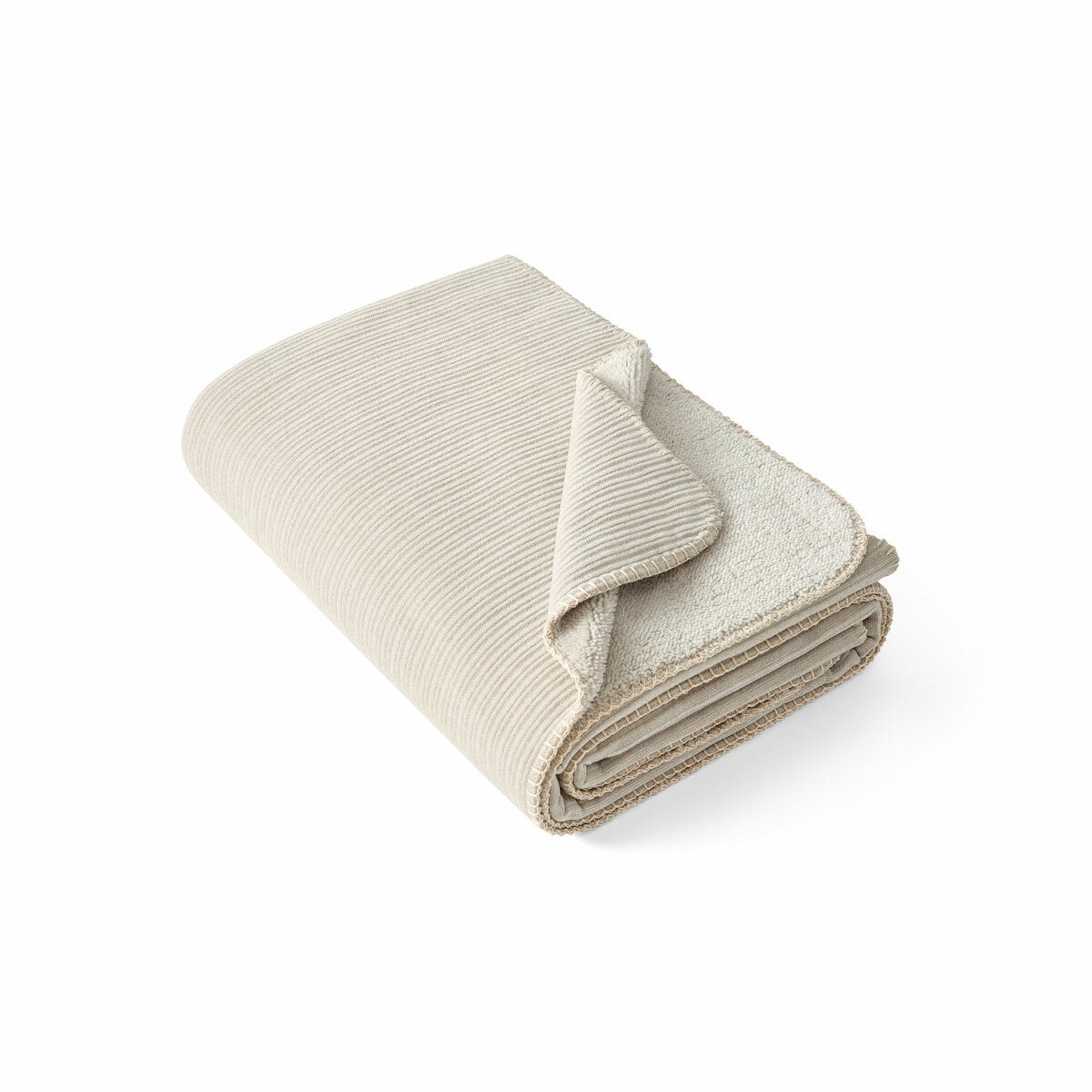 Casual Living Soft Chenille Cream Throw, 127 x 178 cm