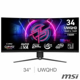 MSI MPG 346CQRF X24 34 inch UWQHD 240Hz VA Gaming Monitor, 9S6-3DD94M-003