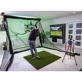 Full Swing Kit Launch Monitor with Deluxe Large Home Net and Tee Turf