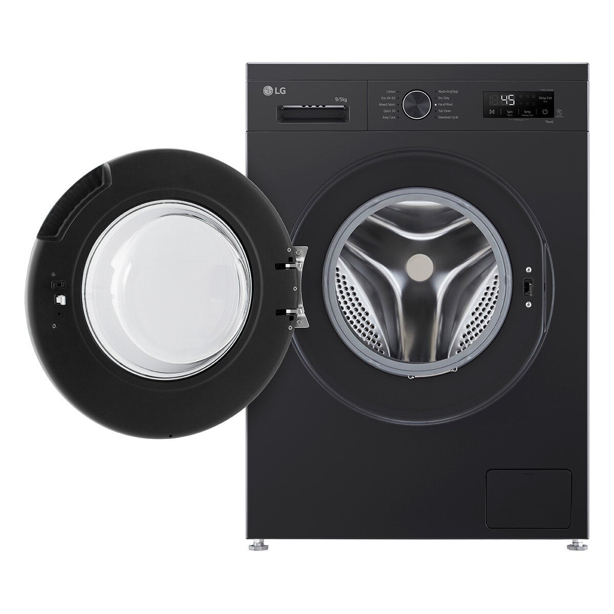 LG Series 2 W4X1095NNK, 9/5kg Washer Dryer, E Rated in Black