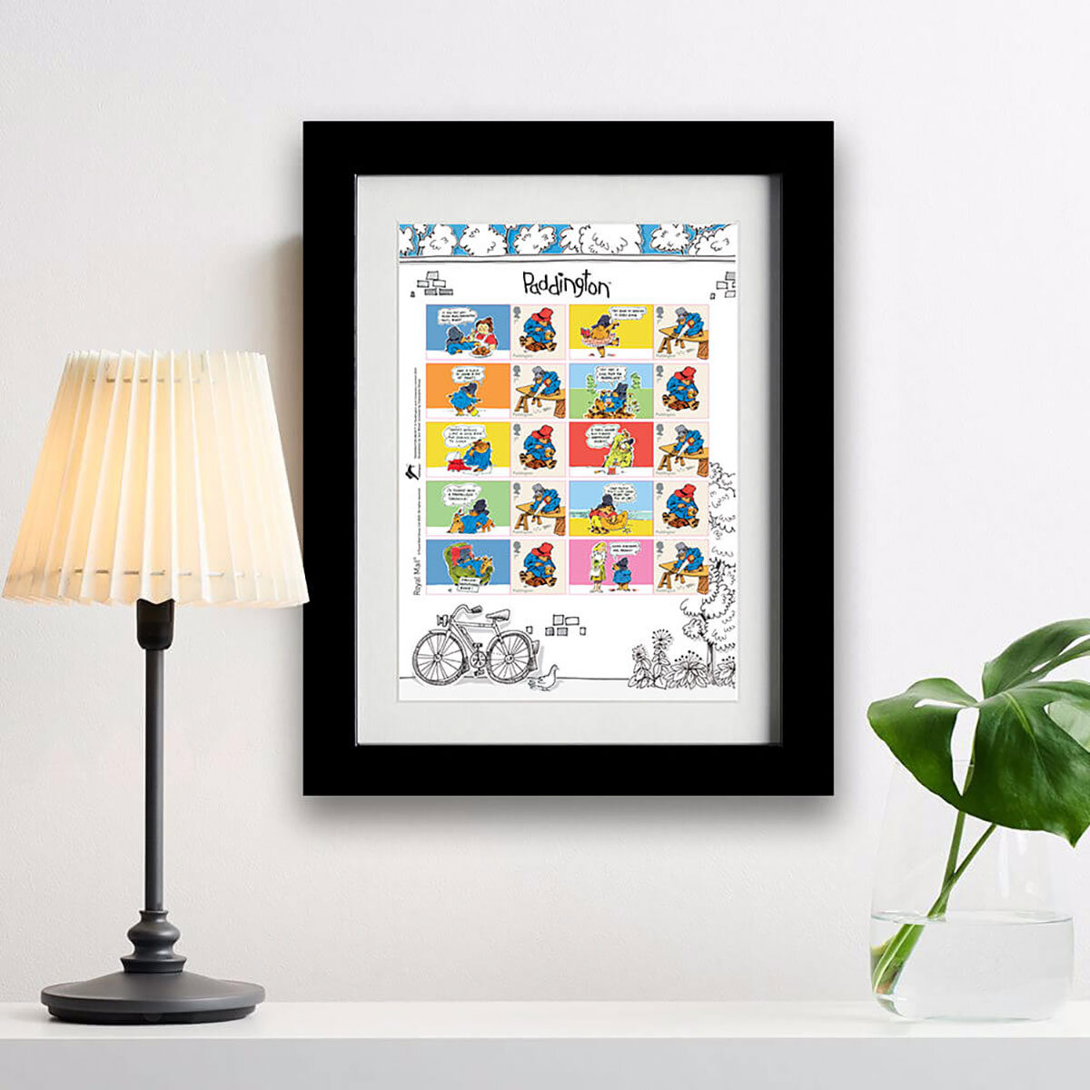 Official Paddington Framed Stamps Collectors Sheet by Royal Mail. Ready to hang gift.