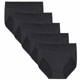 Carole Hochman Women's Seamless Brief 5 Pack in Black