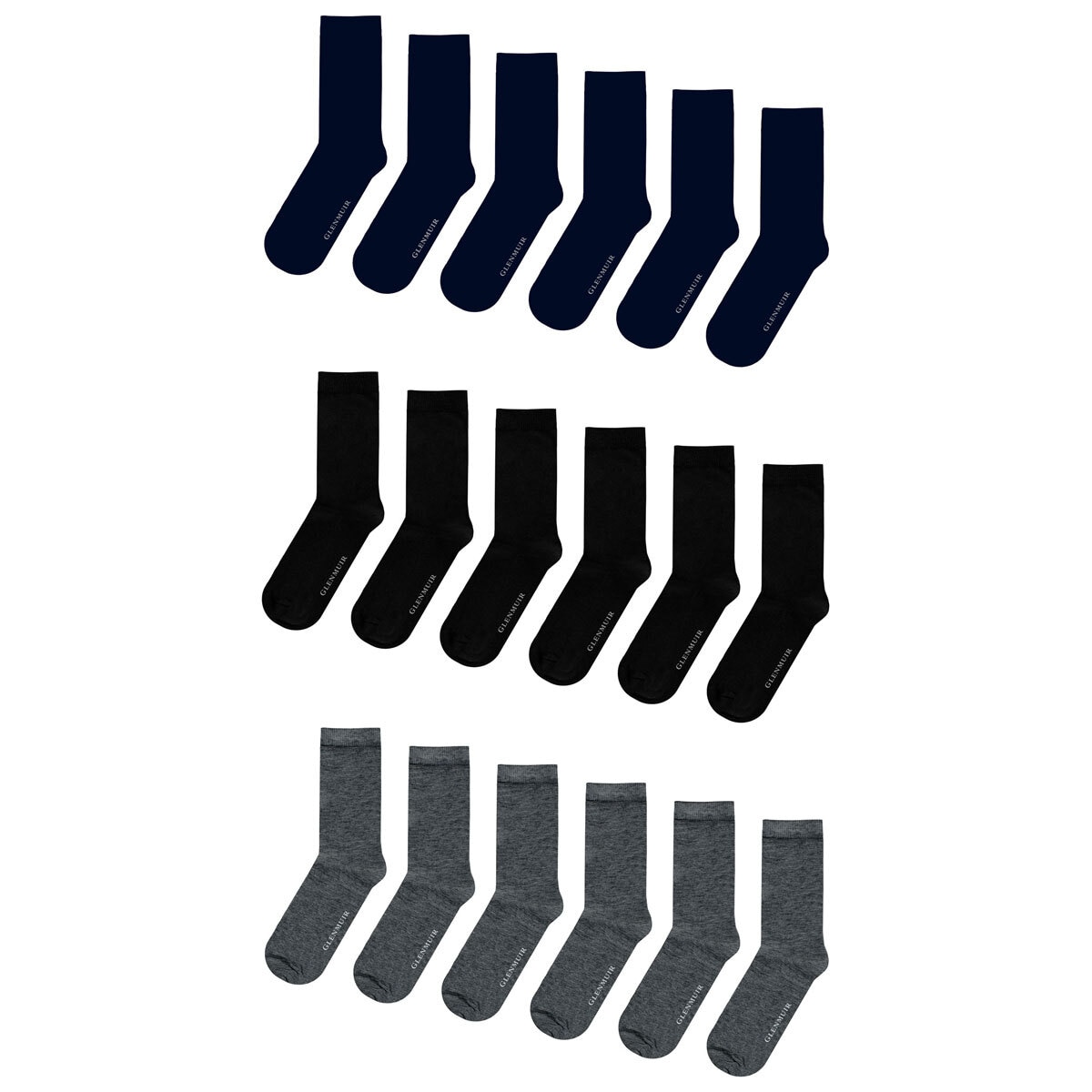 Glenmuir Women's Bamboo Socks, 2 x 3 Pack