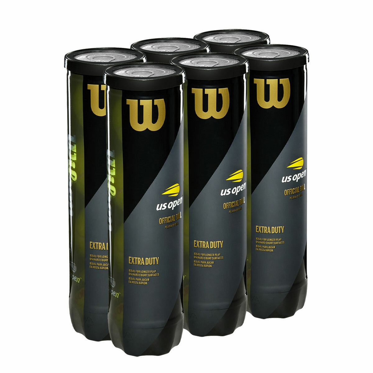 Studio image of the Wilson US Open Tennis Ball (24 Pack)