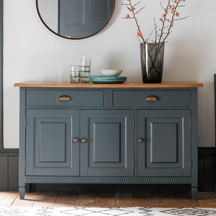 Bronte 3 Door Sideboard, Storm Blue Costco UK