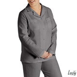 Lazy Linen Ladies Pyjama Set in Charcoal