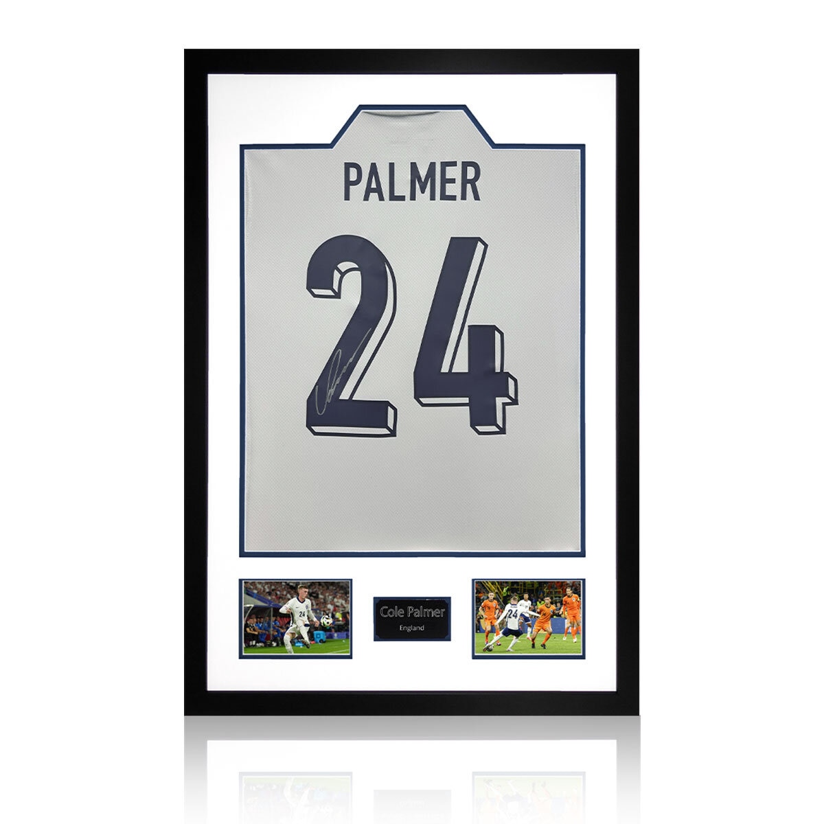 Cole Palmer Signed England Shirt Premium Frame