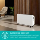 Lifestyle image of Edge 1000 Smart Convector Heater Gen 2 with customised comfort with eco and night modes with 24 hour timer Lifestyle image of Edge 1000 Smart Convector Heater Gen 2 with customised comfort with eco and night modes with 24 hour timer