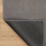 Grey runner folded, non slip backing