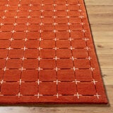 Livabliss Brook Orange Wool Rug, In 2 Sizes Livabliss Brook Orange Wool Rug, In 2 Sizes