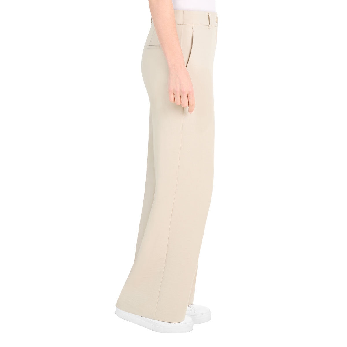 Dalia Ladies Pleated Crepe Wide Leg Pant