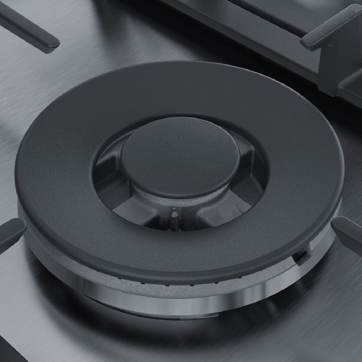 Bosch PCQ7A5B90, Gas Hob in Stainless Steel Costco UK