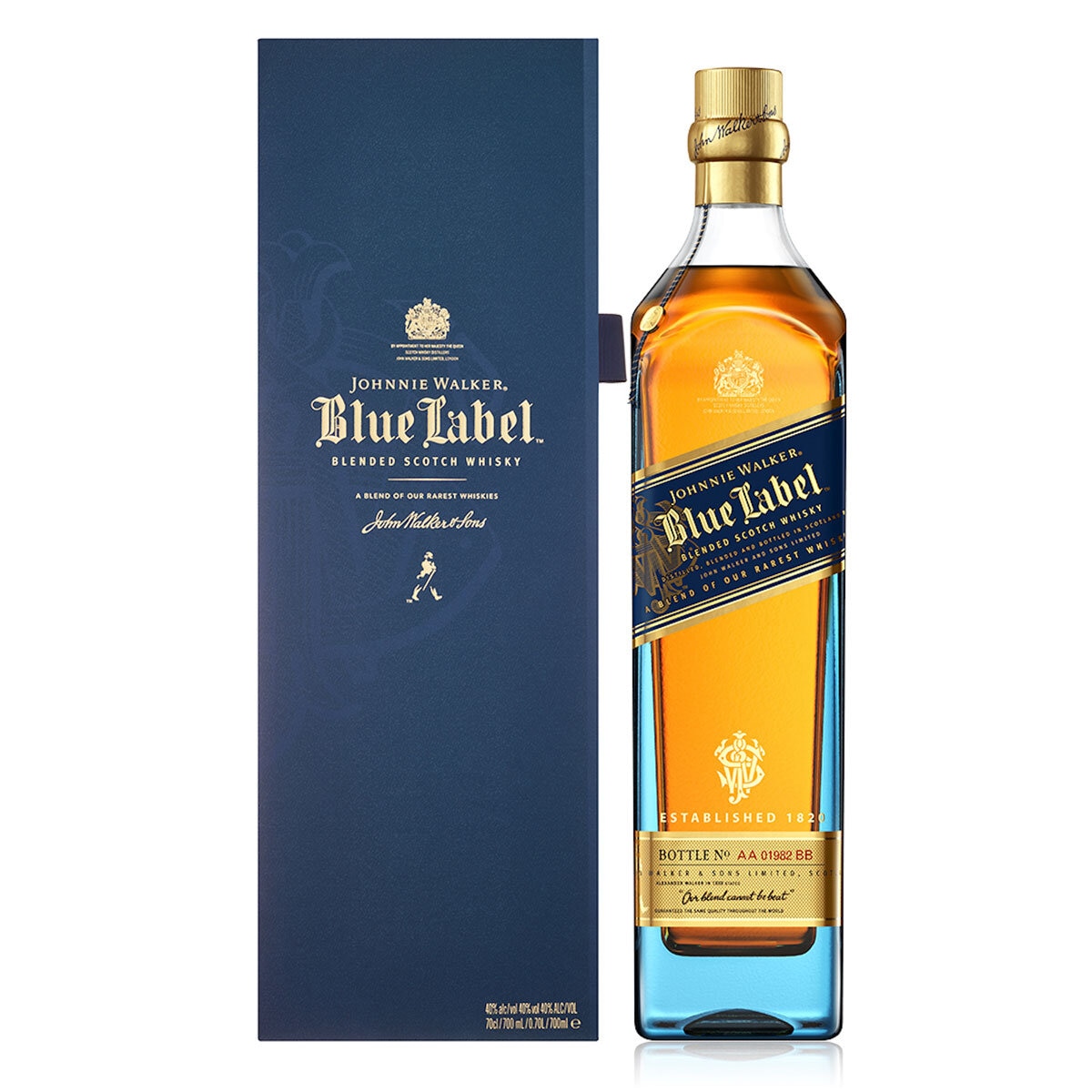 Johnnie Walker Blue Label Blended Scotch Whisky, 70cl