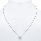 0.50ctw Round Brilliant Diamond Pendant, 14ct White Gold