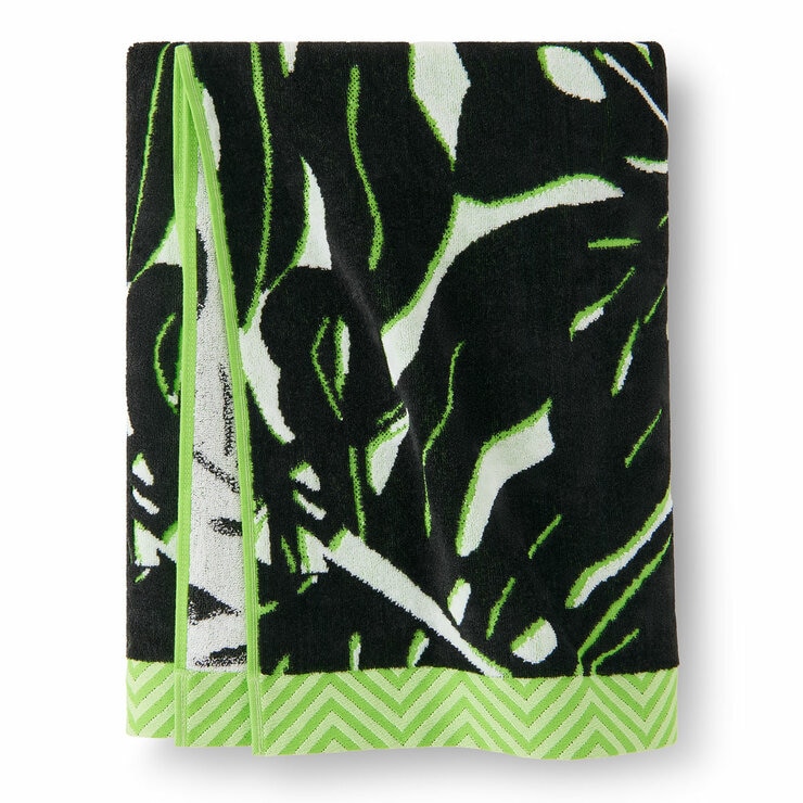 Oversized 100% Cotton Monstera Beach Towel Oversized 100% Cotton Monstera Beach Towel