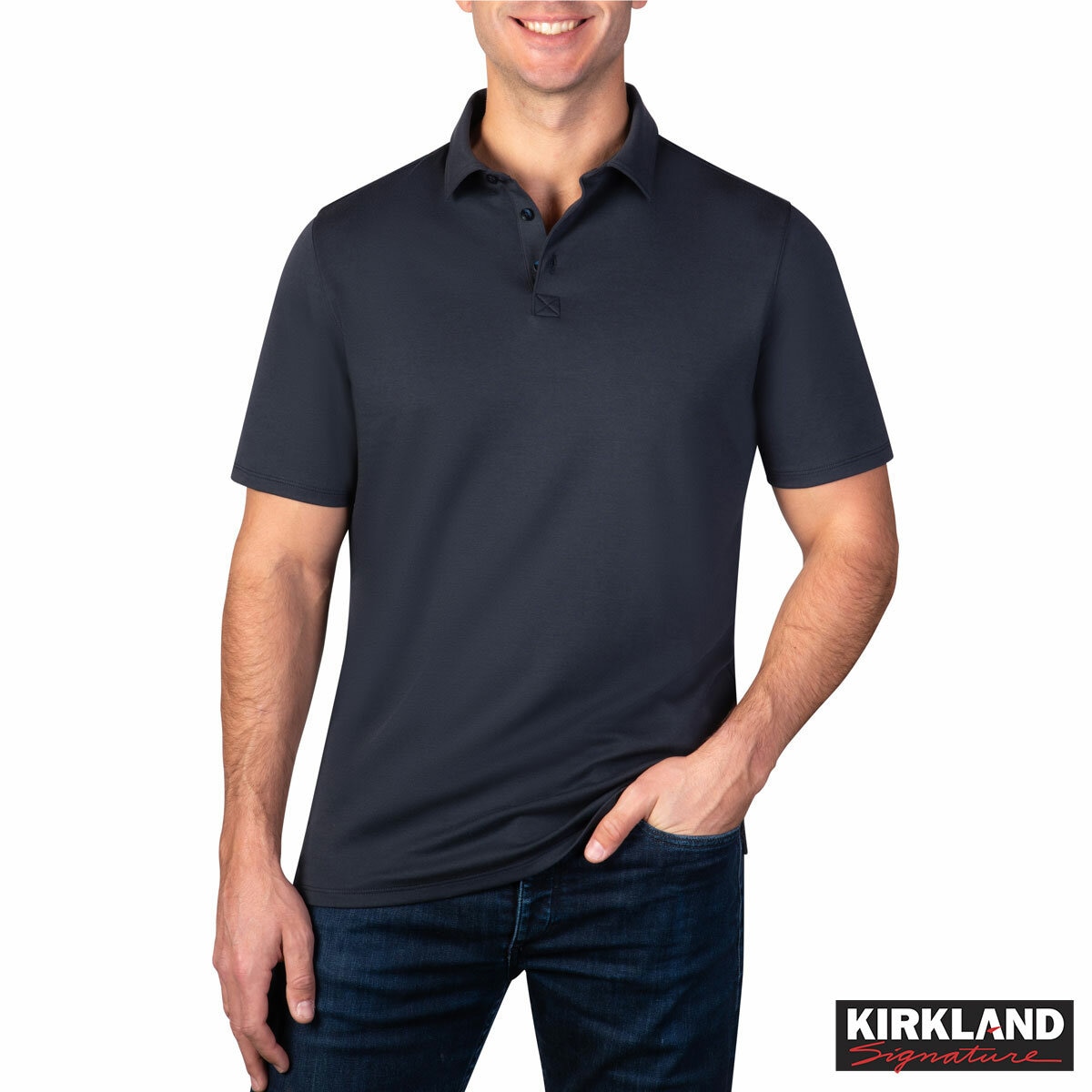 Kirkland Signature Men's Interlock Polo Shirt