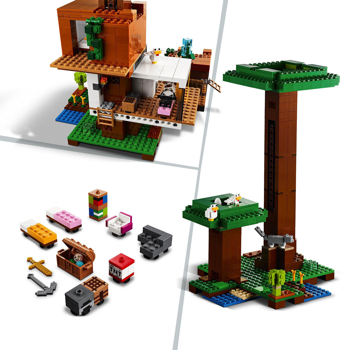 Buy LEGO Minecraft The Modern Treehouse Close up 2 Image at costco.co.uk