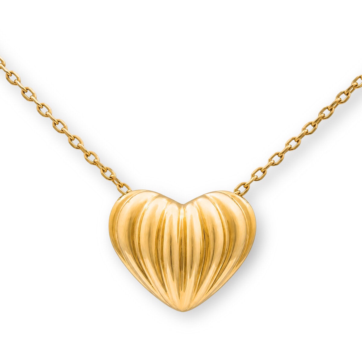 14ct Yellow Gold Textured Heart Pendant 14ct Yellow Gold Textured Heart Pendant