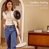Aircraft Air Lume Pedestal Fan Cordless Cooling - Women Carrying Fan