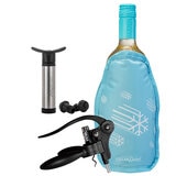 Dexam Cellardine Flexicles Bottle Chiller, Lever Corkscrew & Wine Saver Bundle