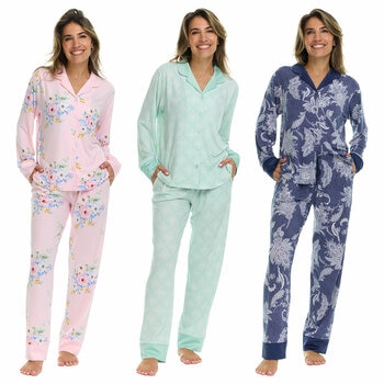 Flora Nikrooz Ladies Notch Collar 2 Piece Pyjama Set
