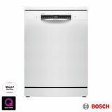 Bosch SMS4EMW06G Series 4 Freestanding 14 Place Setting Dishwasher, B Rated in White